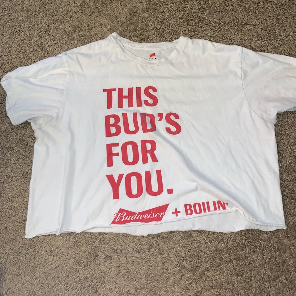 Budweiser cropped tshirt